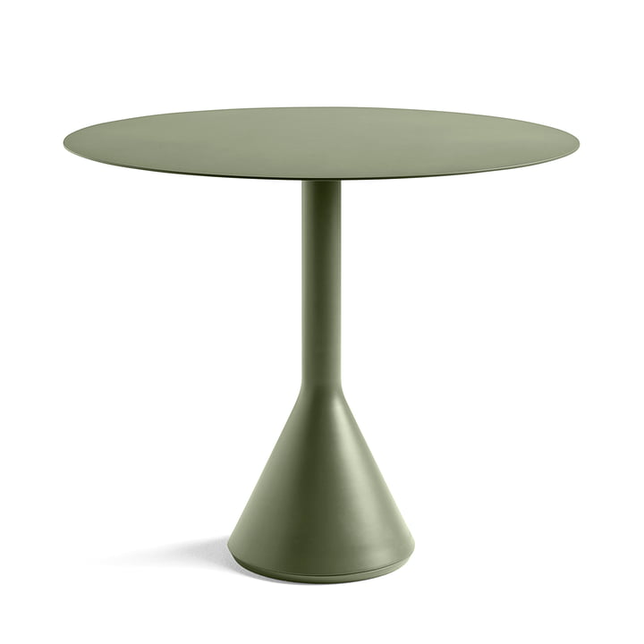 Palissade kegelvormige tafel Ø 90 x H 74 cm bij Hooi in olijfolie