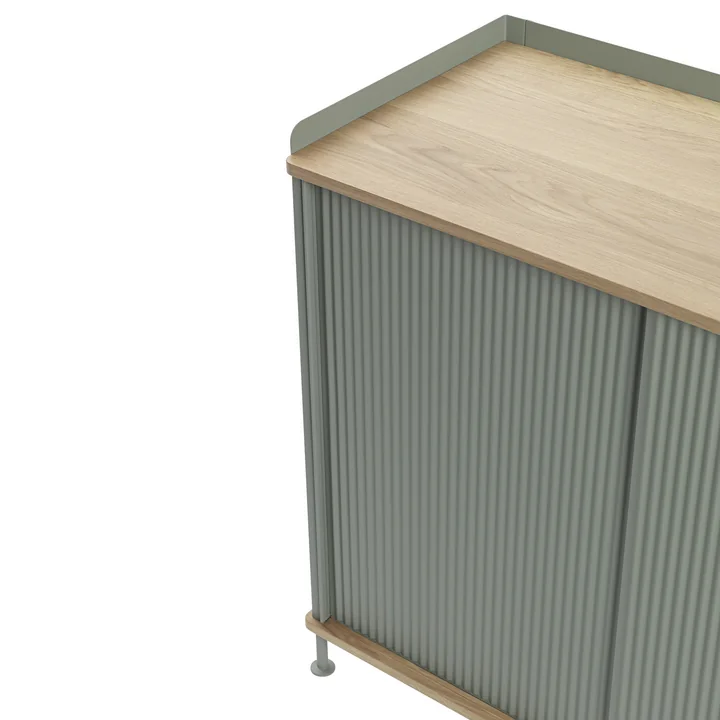 High Enfold Sideboard van Muuto in Eik / Dusty Green