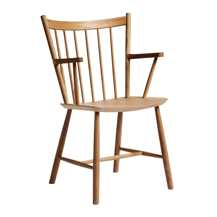 De J42 Fauteuil van HAY in geolied eikenhout