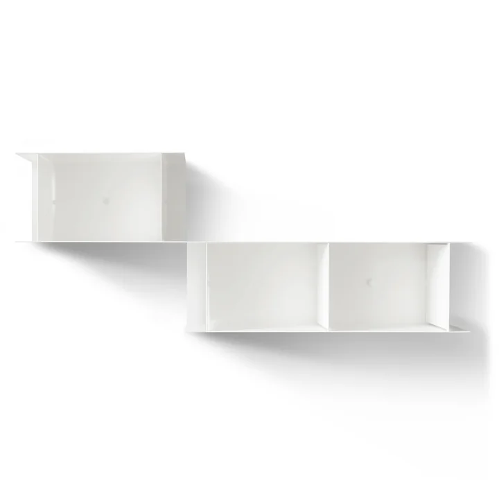 De vonbox - Blurry Wall Shelf, wit (RAL 9016)