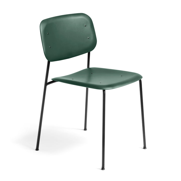 Hooi - Soft Edge Chair P10 Stoel, jacht groen / zwart