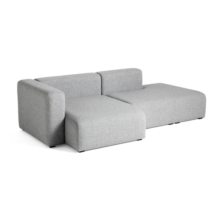 HAY - Mags Sofa 2,5 zits, combinatie 3, armsteun links / lichtgrijs ( Hallingdal 130)
