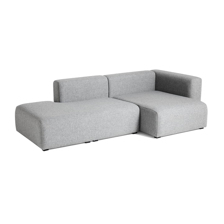 Hay - Mags Sofa 2,5 zits, combinatie 3, armleuning rechts / lichtgrijs (Hallingdal 130)