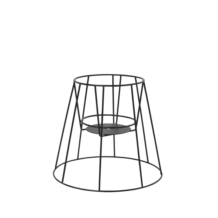 De OK Design - Cibele bloempotstandaard H 30 cm, zwart