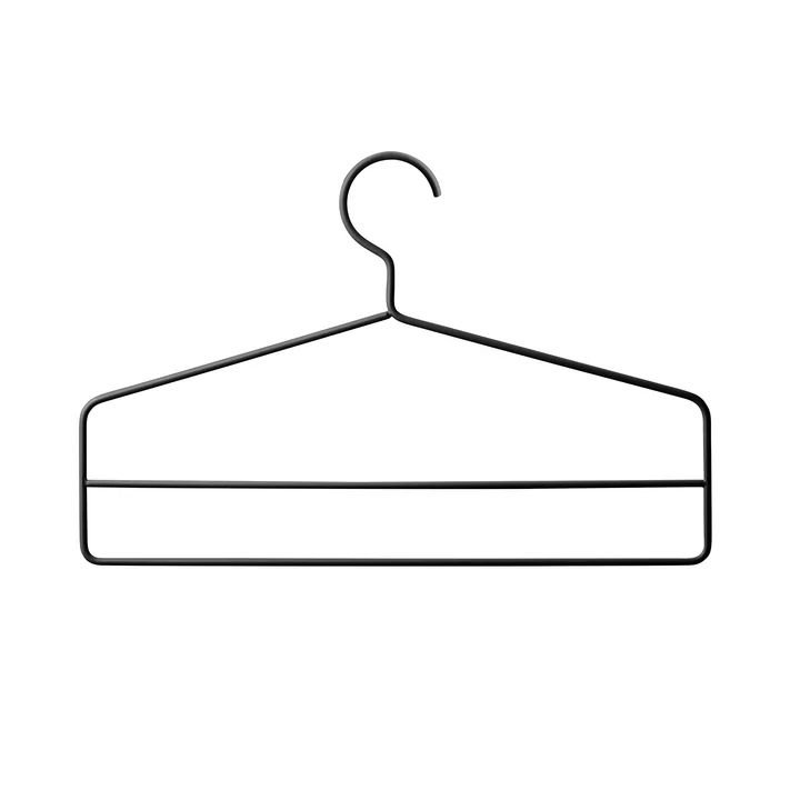 String - Kleerhanger, zwart (set van 4)