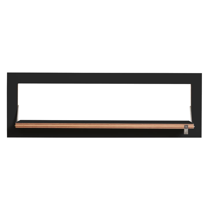 Ambivalenz - Fläpps Leunende plank, 80 x 27 cm, 1 plank, zwart
