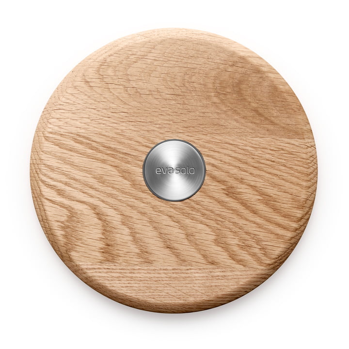 Nordic Kitchen Coaster (magnetisch) van Eva Solo in roestvrij staal / eikenhout