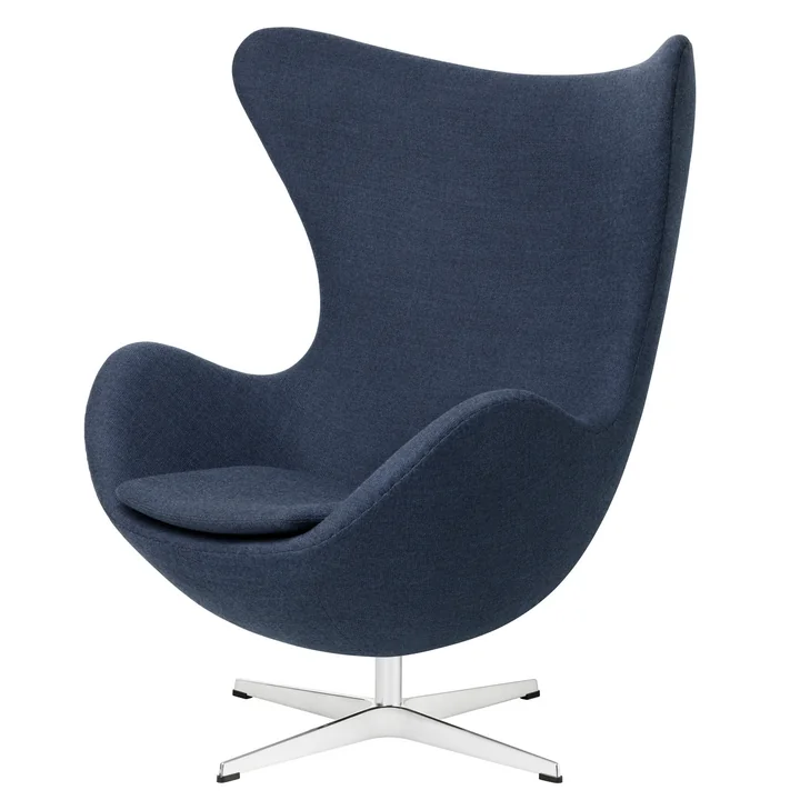 Egg Chair van Fritz Hansen in blauw (FH 6001)