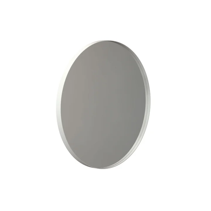 Ronde Unu wandspiegel 4130, Ø 60 cm in wit van Frost