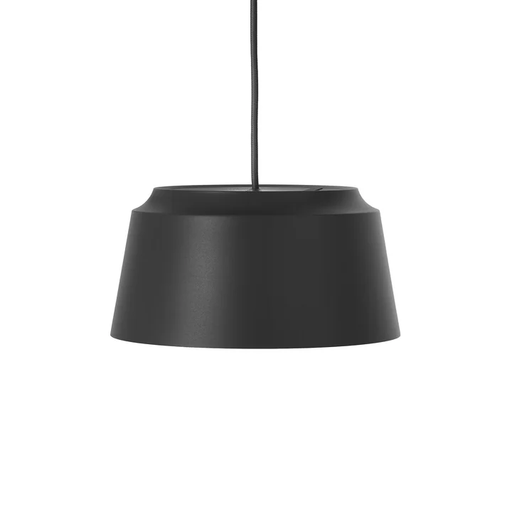 Groef hanglamp van Puik, Ø 26 x H 13 cm in zwart