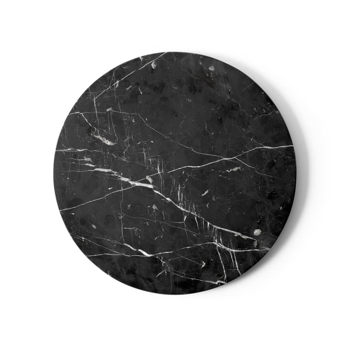 Tafelblad voor Androgyne bijzettafel Ø 42 cm van Audo in marmer zwart