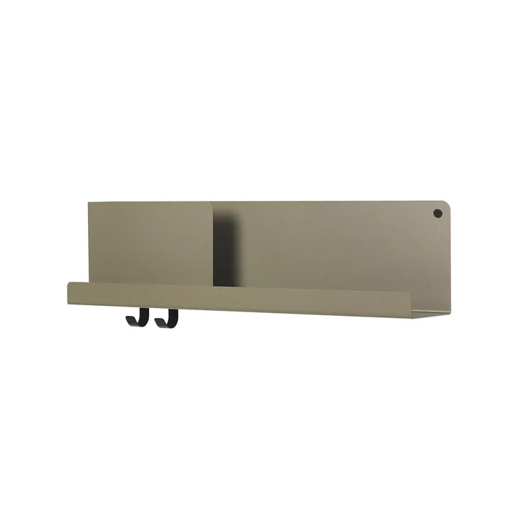 Muuto Opgevouwen planken 63 x 16,5 cm uit in olive