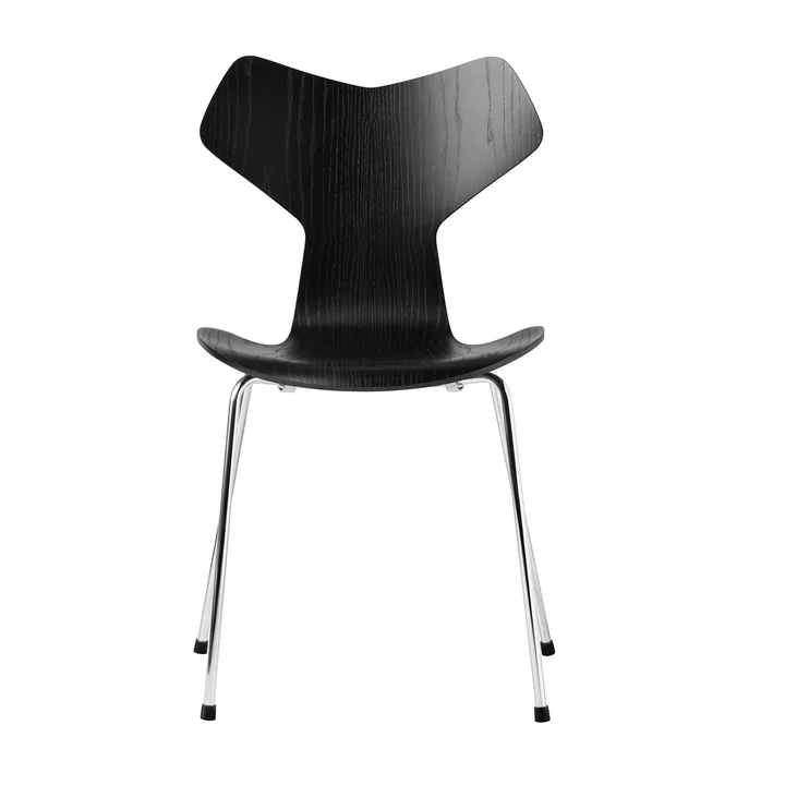 Fritz Hansen - Grand Prix Stoel, essenhout zwart / frame