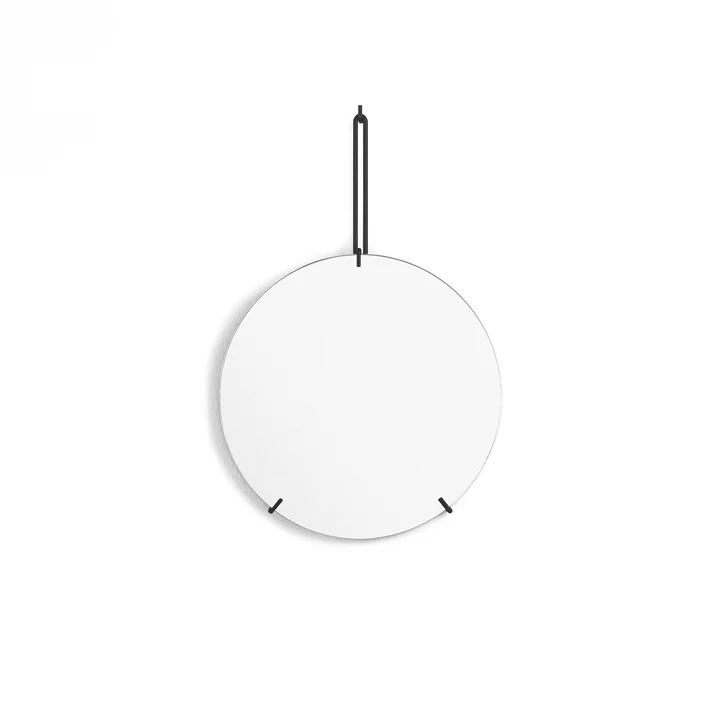 Wandspiegel Ø 30 cm van Moebe in zwart
