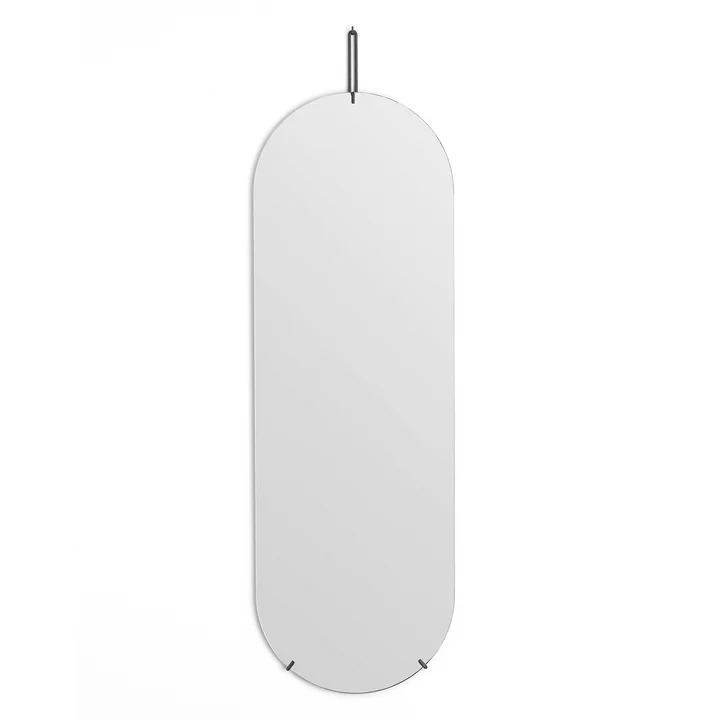 Wandspiegel ovaal van Moebe - 133 cm x 44 cm in zwart