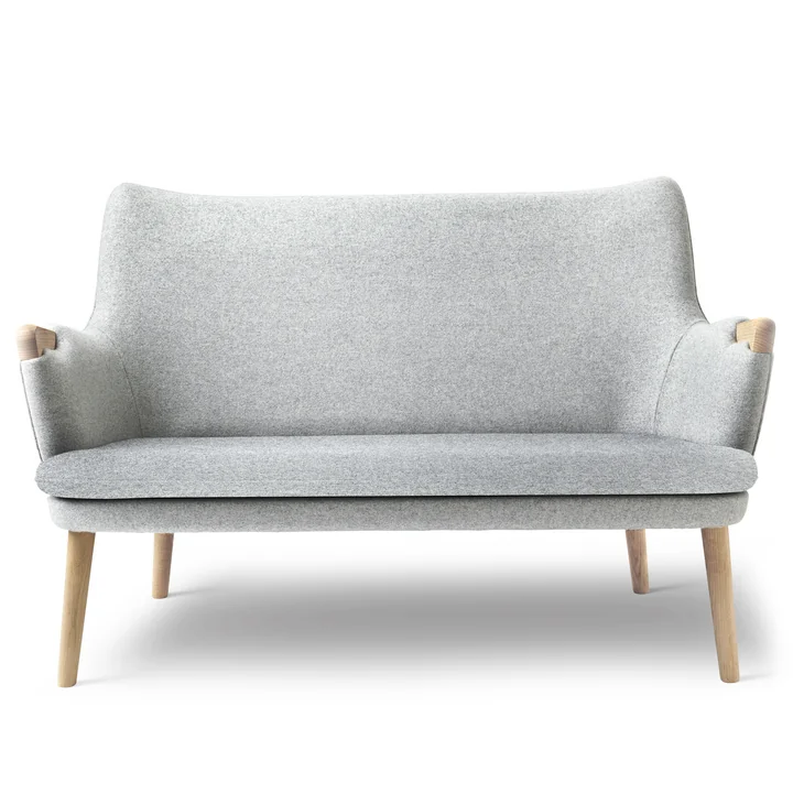 CH72 Sofa van Carl Hansen in eik geolied / grijs (Hallingdal 116)