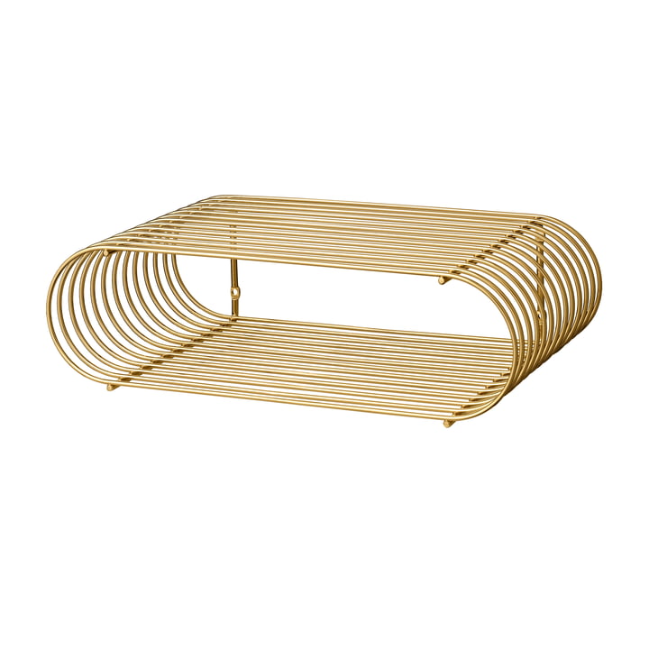 Curva-wandplank, goud door AYTM