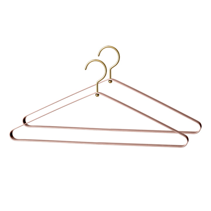 Vestis kleerhanger in rosé / goud (set van 2) uit AYTM