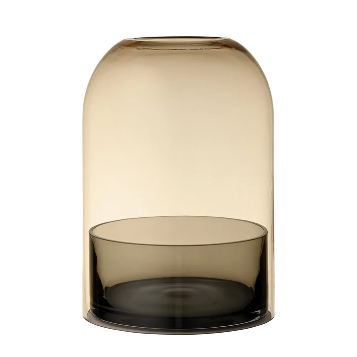 Tota-lantaarn, Ø 16,2 x H 23 cm, zwart / amber van AYTM