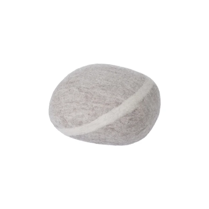 Kussen Pebble Béla S in lichtbeige van myfelt