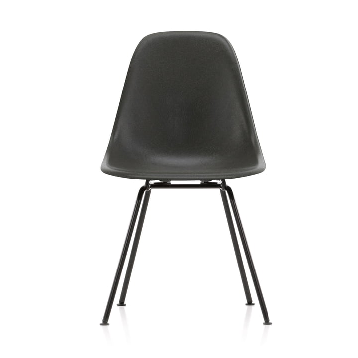 Eames Glasvezel zijstoel DSX by Vitra in basic dark / Eames olifantenhuid grijs
