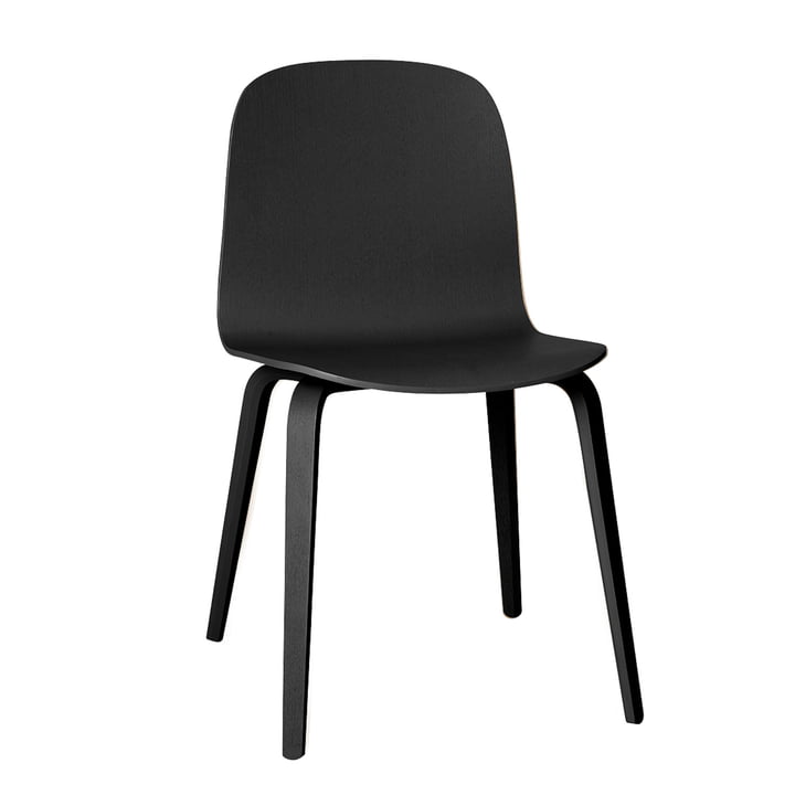Visu-stoel van Muuto in zwart (RAL 9017)
