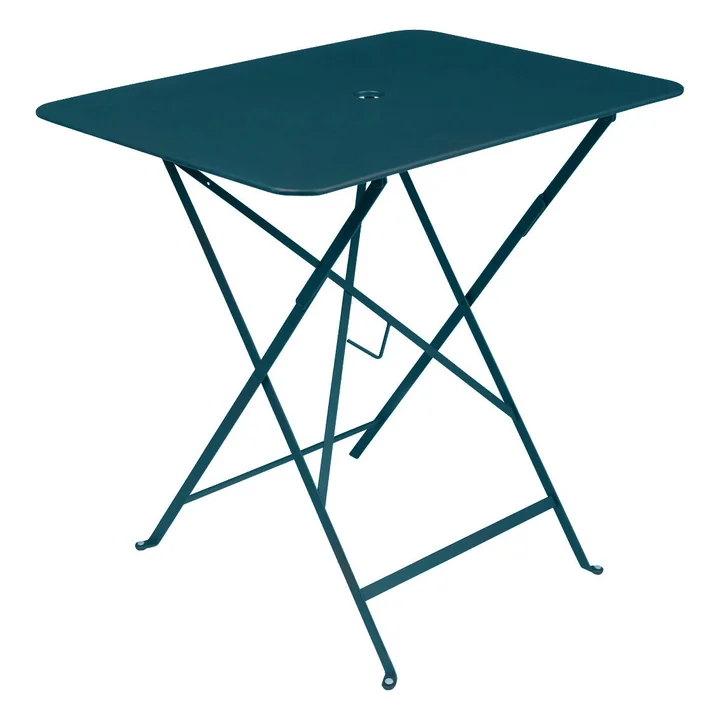 Bistro Klaptafel rechthoekig 77 x 57 cm van Fermob in acapulco blauw