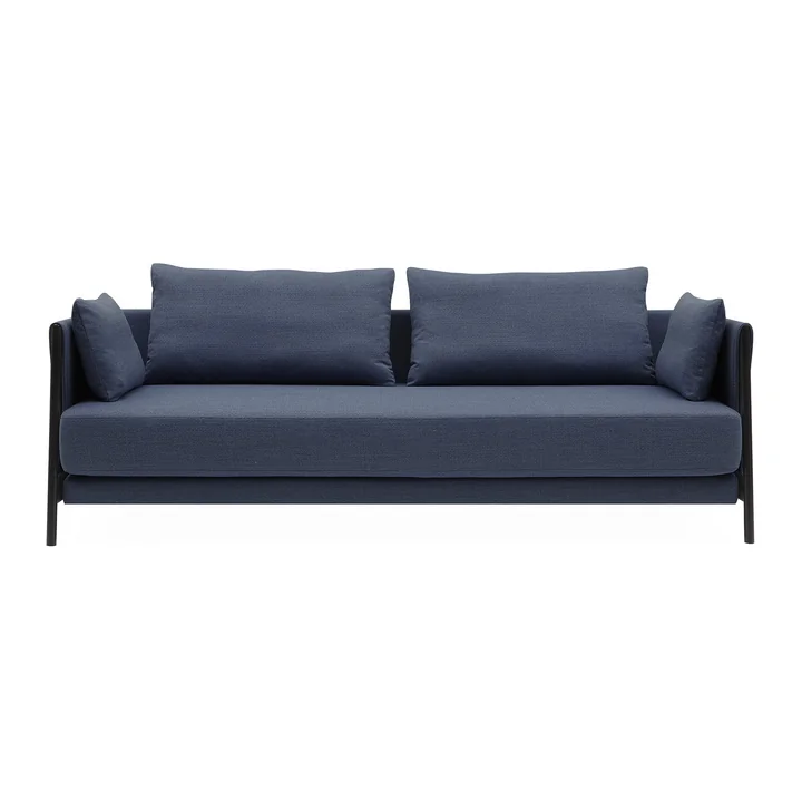 Madison Softline Slaapbank van in zwart / Vision donkerblauw (441)