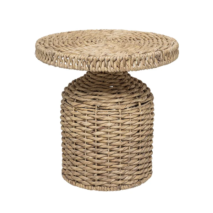 Camo bijzettafel geweven door Bloomingville, Ø 47 x H 47 cm in de natuur