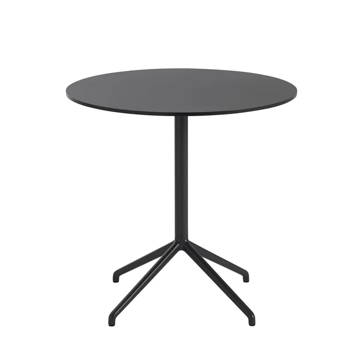 Cafétafel, Ø 75 x H 73 cm in zwart van Muuto