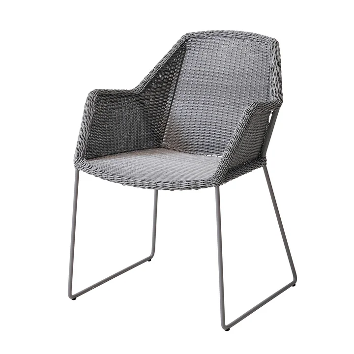 Breeze Fauteuil (5467) van Cane-line in lichtgrijs