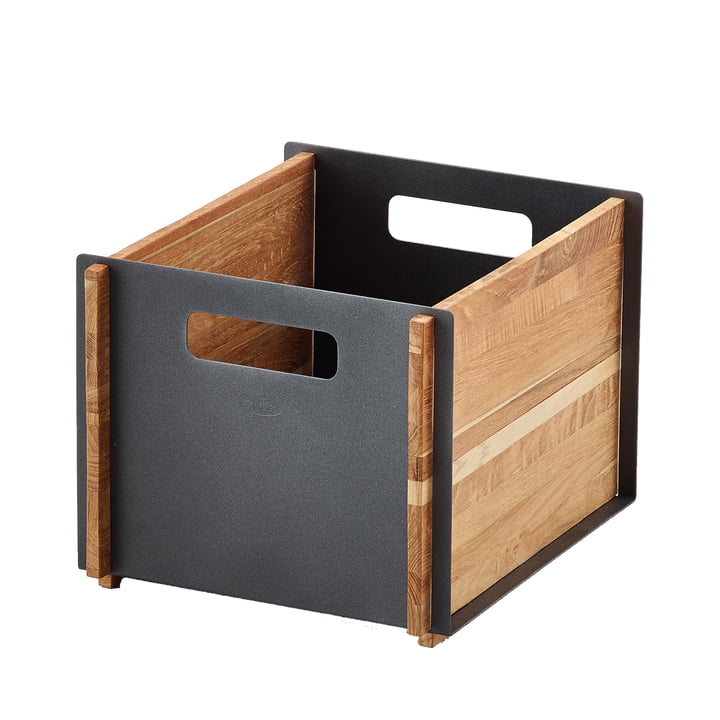 Box Opslagbox van Cane-line in teak / lava grijs
