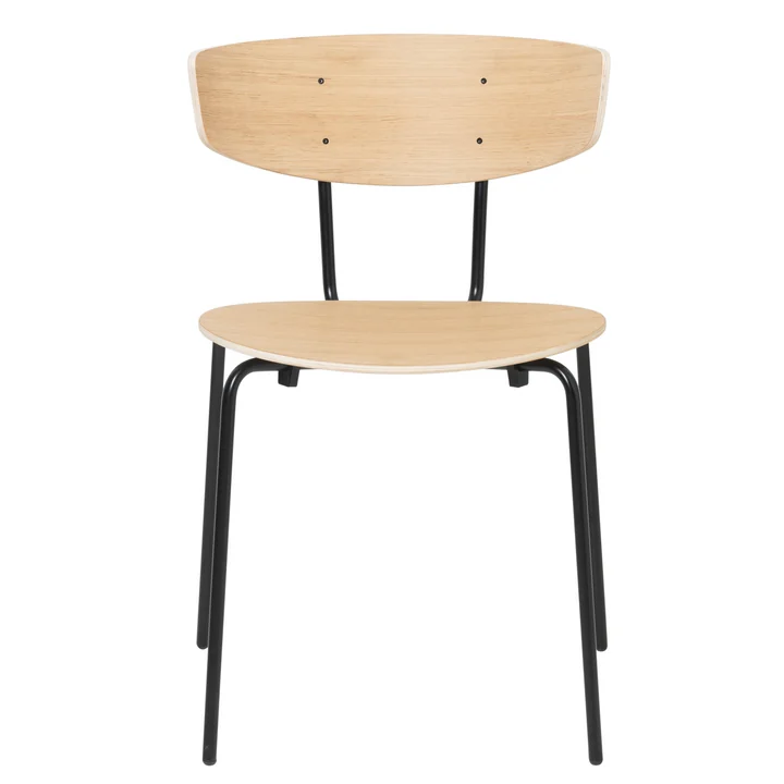 Herman Stoel, eiken / zwart by Ferm Living