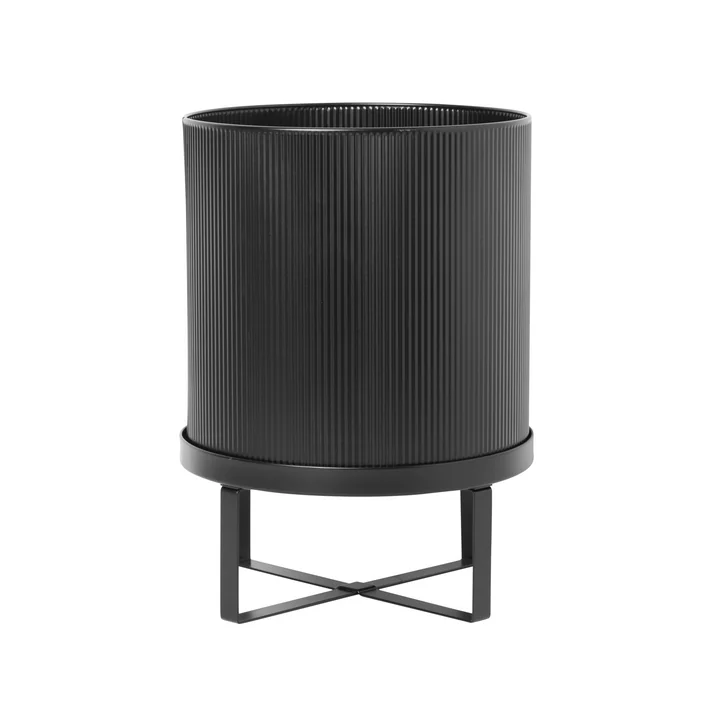 Bau Plantenpot, Ø 28 x H 38 cm, zwart van Ferm Living