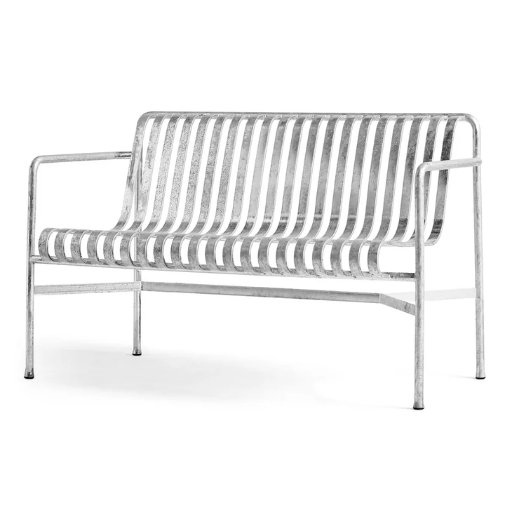 Palissade Dining Bench van HAY in hot galvanised