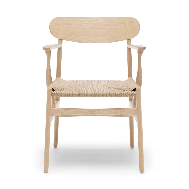 CH26 Fauteuil van Carl Hansen in eiken zeep / natuur
