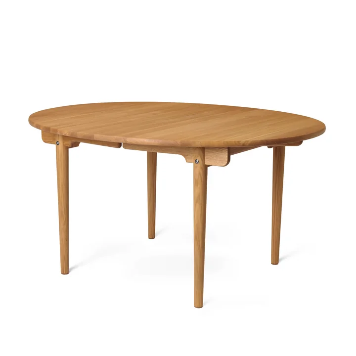 CH337 Uitschuifbare eettafel 140 x 115 cm van Carl Hansen in geolied eiken