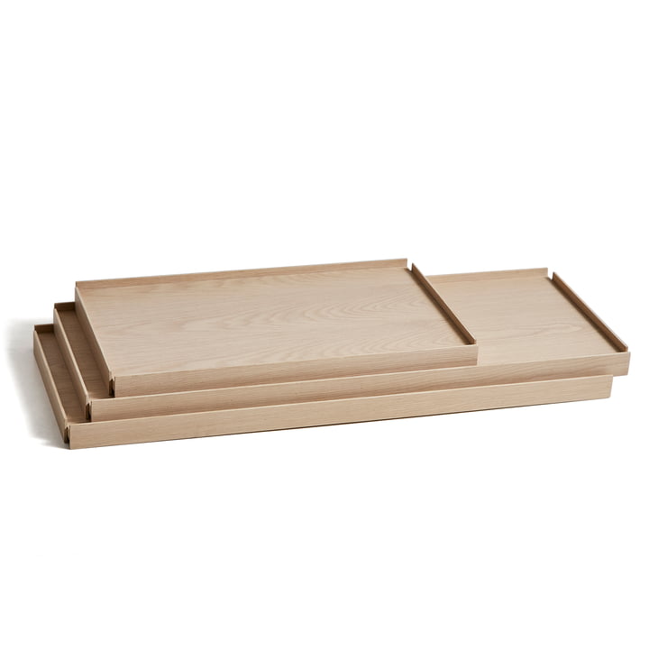 Tray Shelf lage planken in natuurlijk eiken van Woud