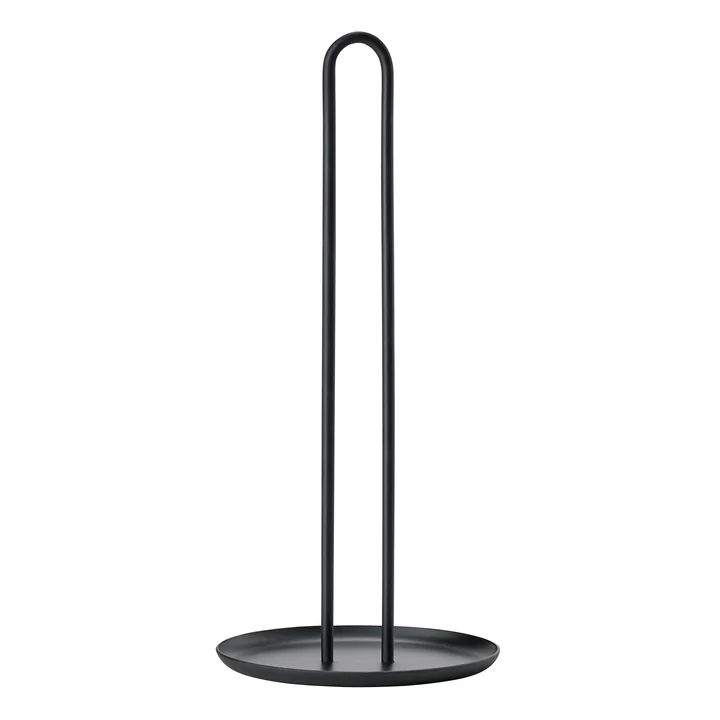 Singles Keukenrolhouder, Ø 14,5 x H 32 cm in zwart van Zone Denmark