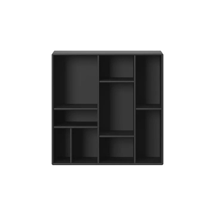 Stel plank met ophanging van Montana in het zwart samen