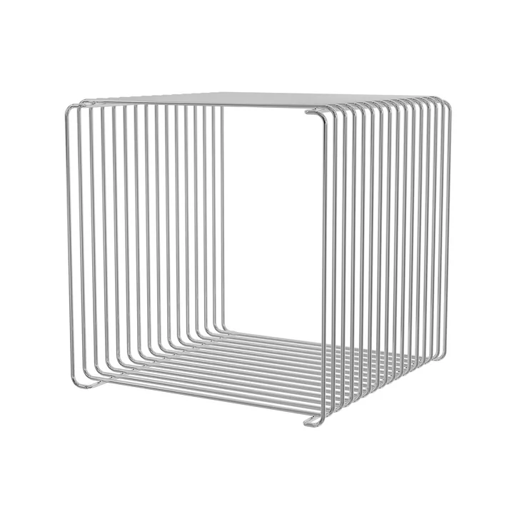 Panton Wire Plank / bijzettafel 34,8 cm van Montana in chroom