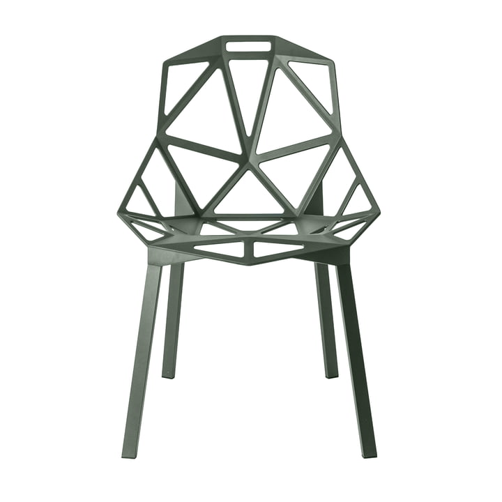 Chair One Stapelstoel van Magis in grijsgroen