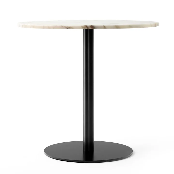 Harbour Column Bistrotafel Ø 80 cm in Marmer wit / zwart by Audo