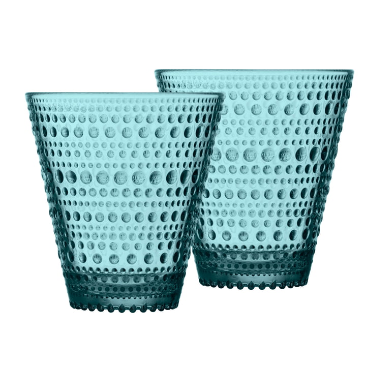 Kastehelmi Drinkglas 30 cl van Iittala in zeeblauw (set van 2)