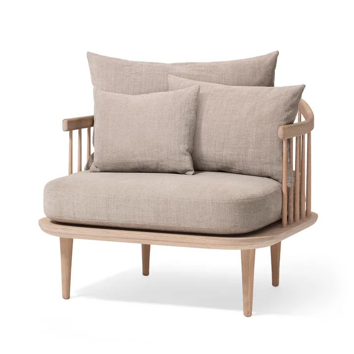 FLY-fauteuil SC1 van & Traditie in wit geoliede eik / Hot Madison (94)