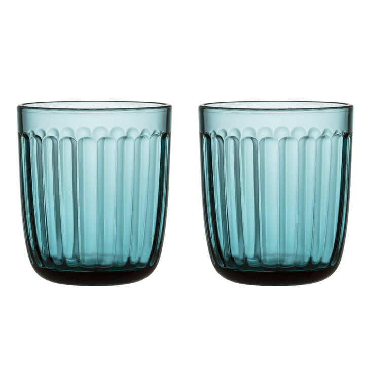 Raami drinkglas 26 cl (set van 2) uit Iittala in zee blauw