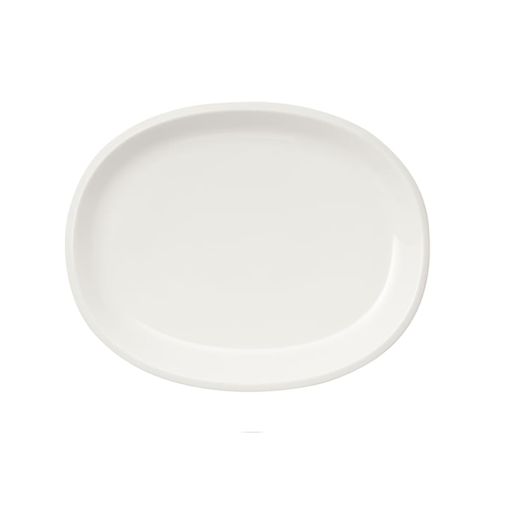 Raami serveerschotel 35 cm ovaal van Iittala in het wit