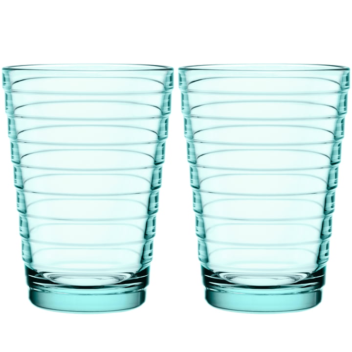 Aino Aalto Longdrinkglas 33 cl van Iittala in water groen (set van 2)