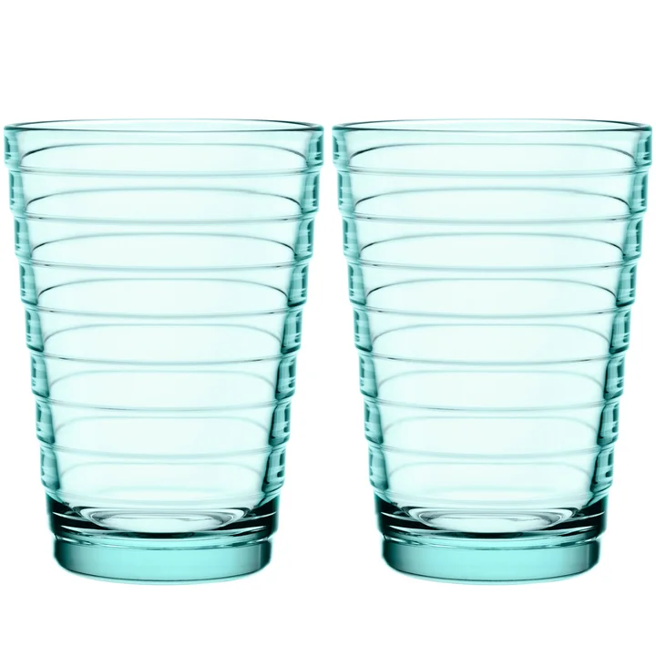 Aino Aalto Longdrinkglas 33 cl van Iittala in watergroen (set van 2)