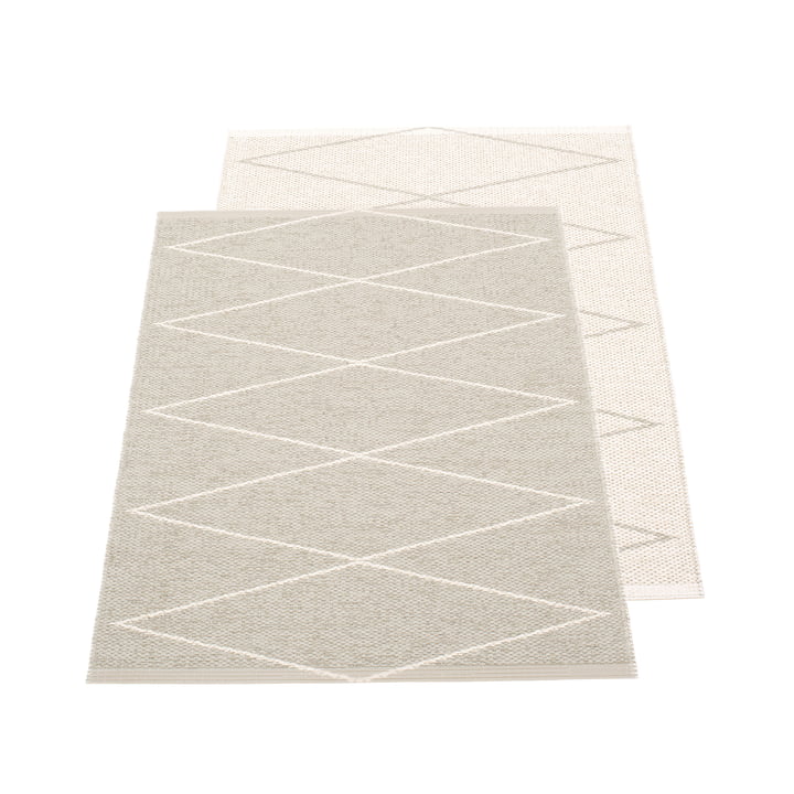 Max. omkeerbaar tapijt, 70 x 100 cm in linnen / vanille van Pappelina 